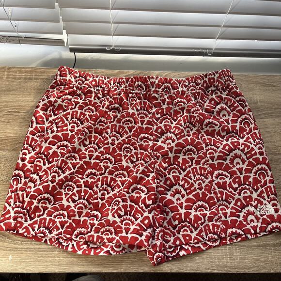 The North Face Other - The North Face Shorts Mens M Red Logo Flower Class V Lake Beach Kayaking Hike